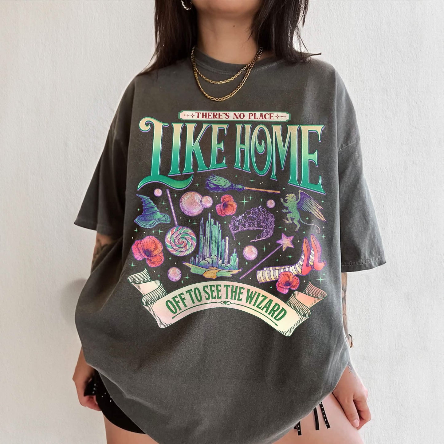 Wicked There’s No Place Wizard Movie T Shirt Comfort Colors PTS1790