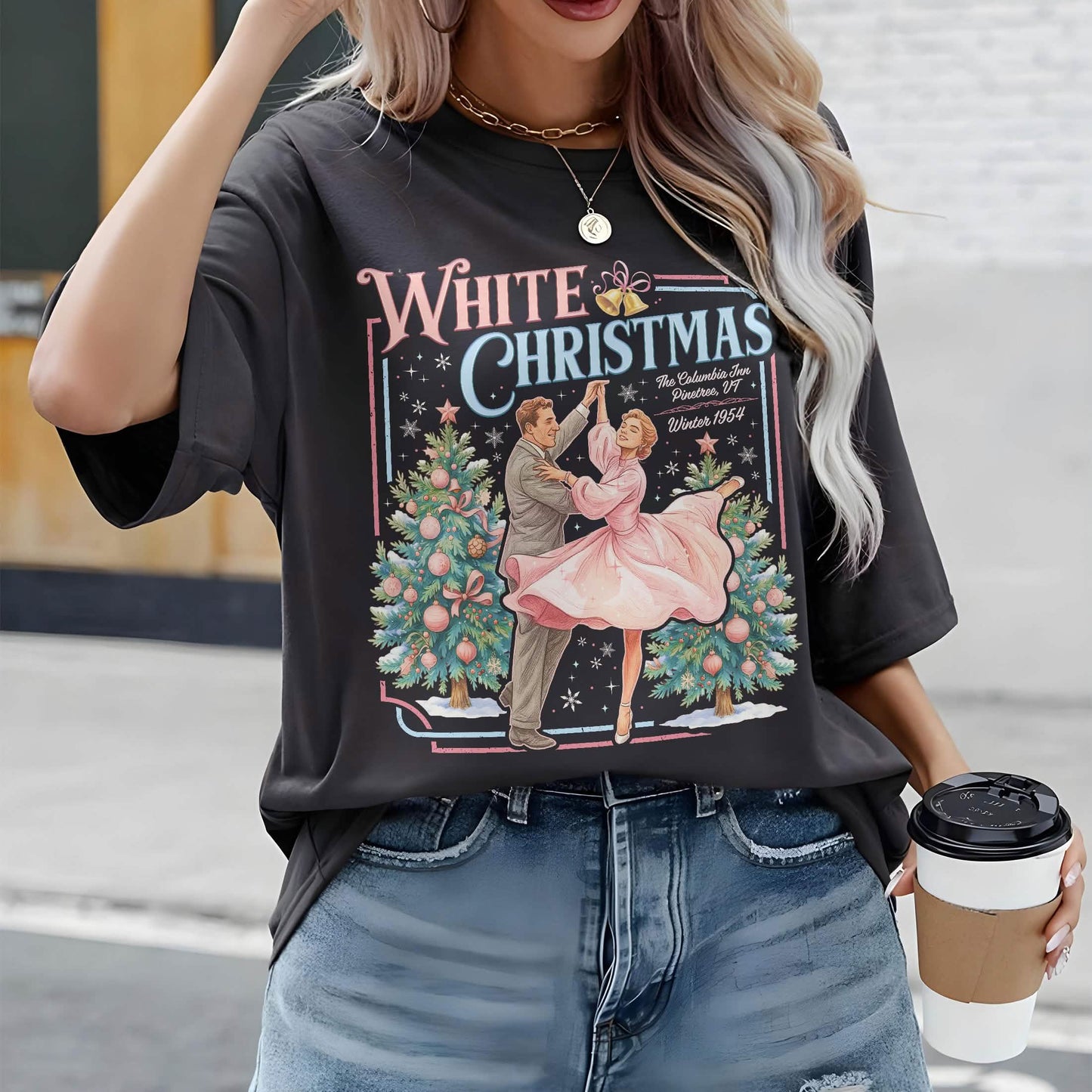 Haynes Sisters White Christmas Comfort Colors Shirt PTS1909