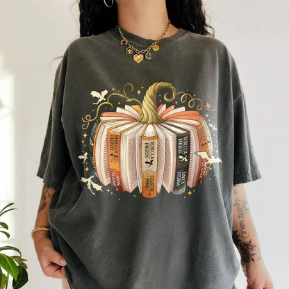 Fourth Wing Book Pumpkin Comfort Colors Shirt PTS1719