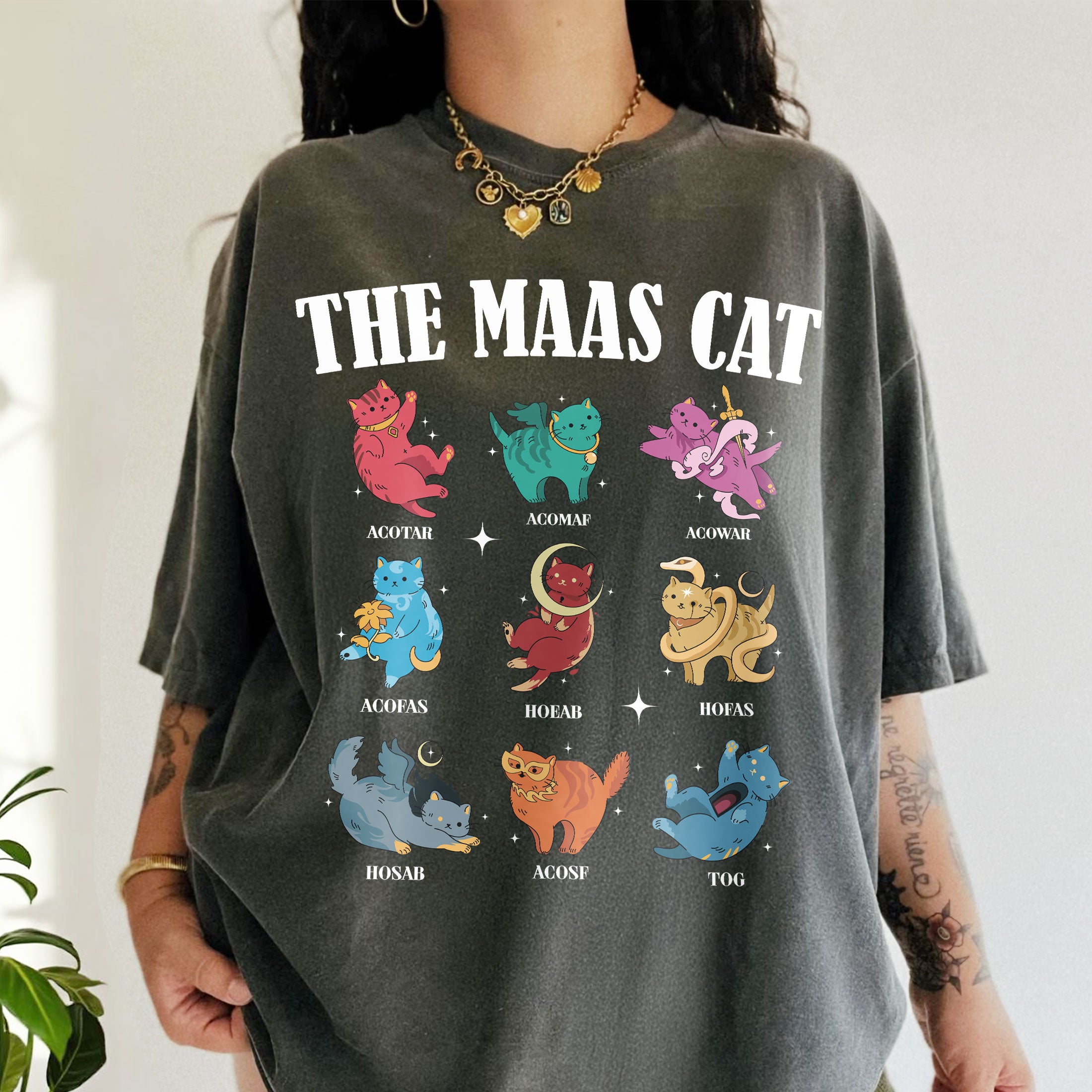 Halloween The Maas Cat Comfort Colors Shirt PTS354