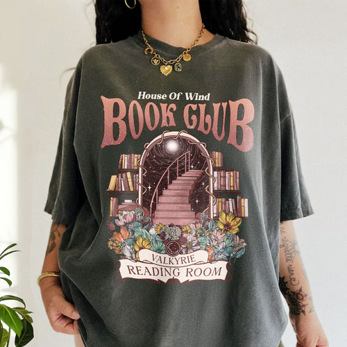 Acotar House Of Wind Book Club Comfort Colors Shirt, Valkyrie Reading Room TShirt PTS496