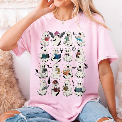 Ghost Reading Book Fantasy Series Comfort Colors Shirt PTS1694