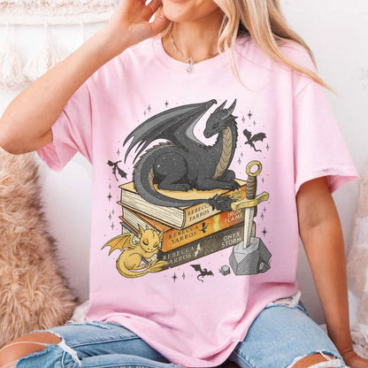 Fourth Wing Dragon Tairn and Andarna Comfort Colors Shirt PTS1753