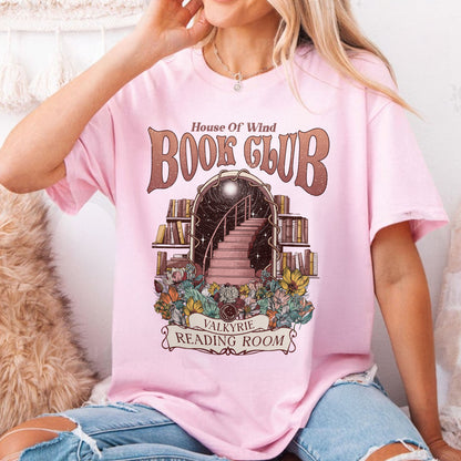 Acotar House Of Wind Book Club Comfort Colors Shirt, Valkyrie Reading Room TShirt PTS496