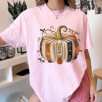 Fourth Wing Book Pumpkin Comfort Colors Shirt PTS1719