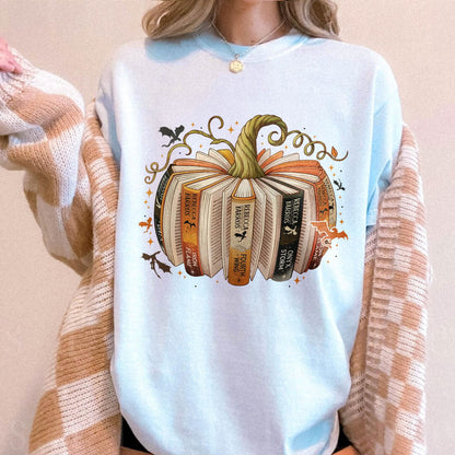 Fourth Wing Book Pumpkin Comfort Colors Shirt PTS1719