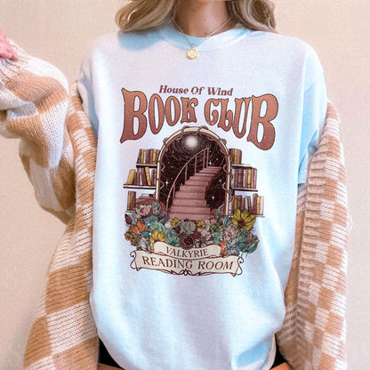 Acotar House Of Wind Book Club Comfort Colors Shirt, Valkyrie Reading Room TShirt PTS496