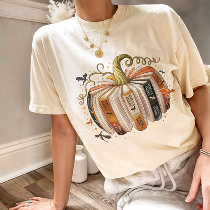 Fourth Wing Book Pumpkin Comfort Colors Shirt PTS1719