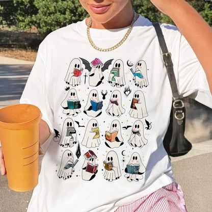 Ghost Reading Book Fantasy Series Comfort Colors Shirt PTS1694