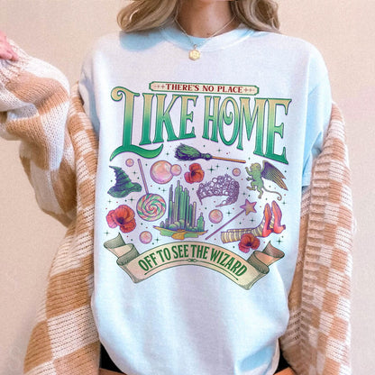 Wicked There’s No Place Wizard Movie T Shirt Comfort Colors PTS1790