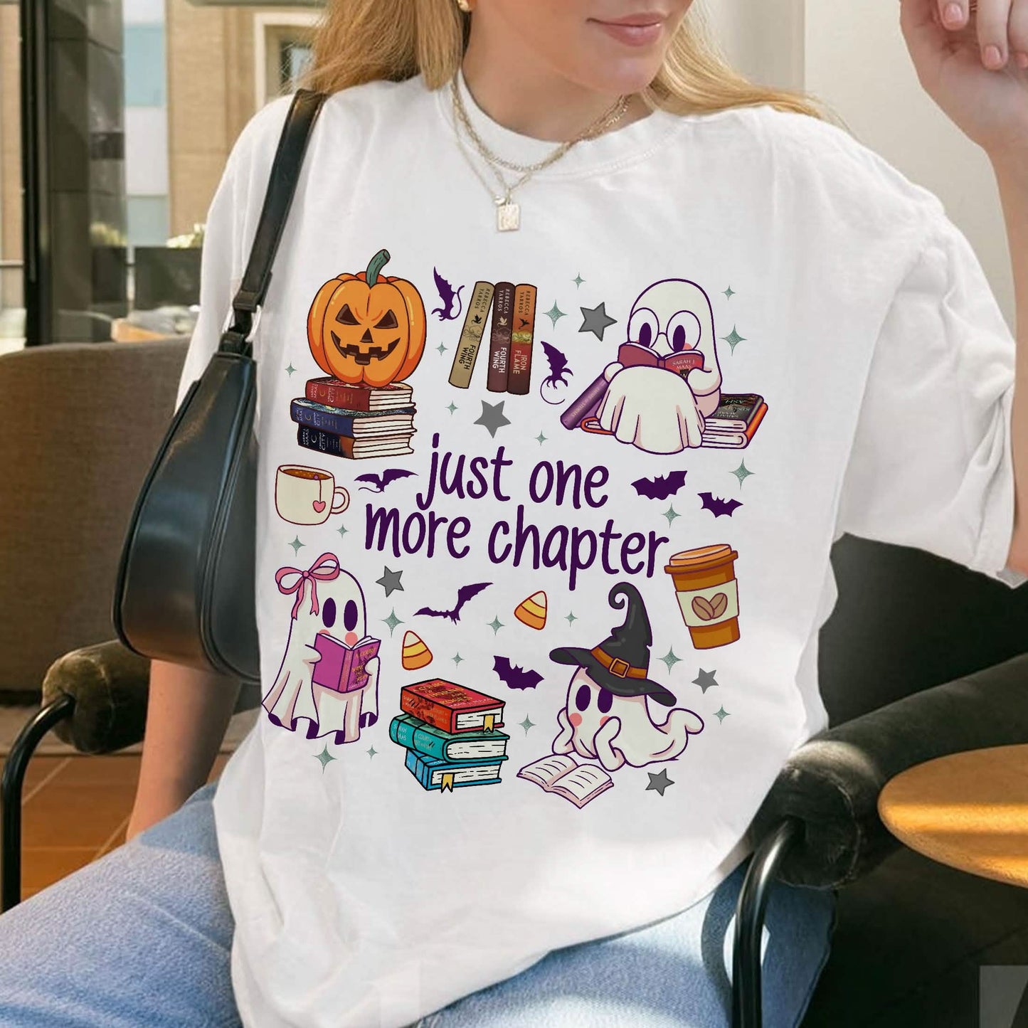 Ghost Book Fantasy Comfort Colors Shirt PTS1756