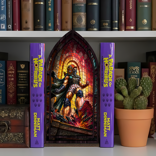 Princess Donut Mongo DCC Sci fi Stained Glass Book Nook PTS6621