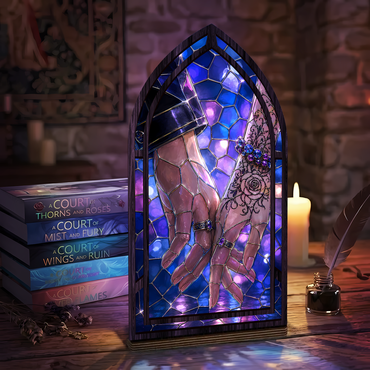 Feyre Rhysand ACOTAR Book Nook PTS7141