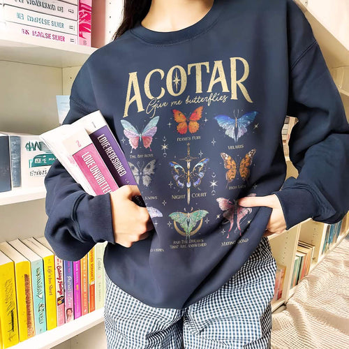 Acotar Velaris Butterflies Comfort Colors Shirt PTS1185