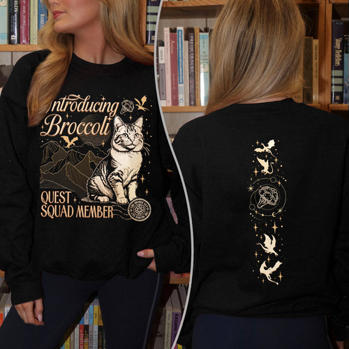 Onyx Storm Broccoli Cat Sweatshirt PTS1039