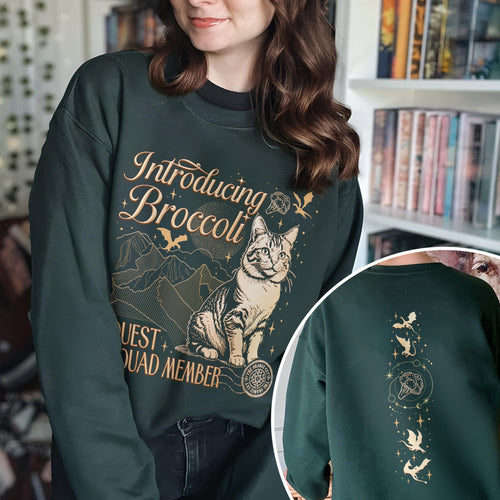 Onyx Storm Broccoli Cat Sweatshirt PTS1039