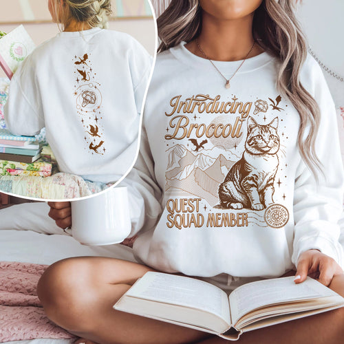 Onyx Storm Broccoli Cat Sweatshirt PTS1039