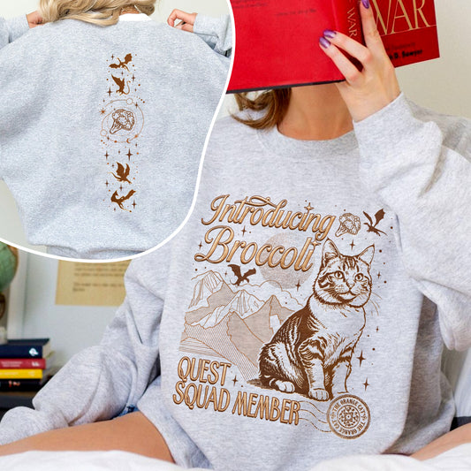 Onyx Storm Broccoli Cat Sweatshirt PTS1039