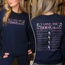 I Love You In Book Quotes Sweatshirt PTS1175