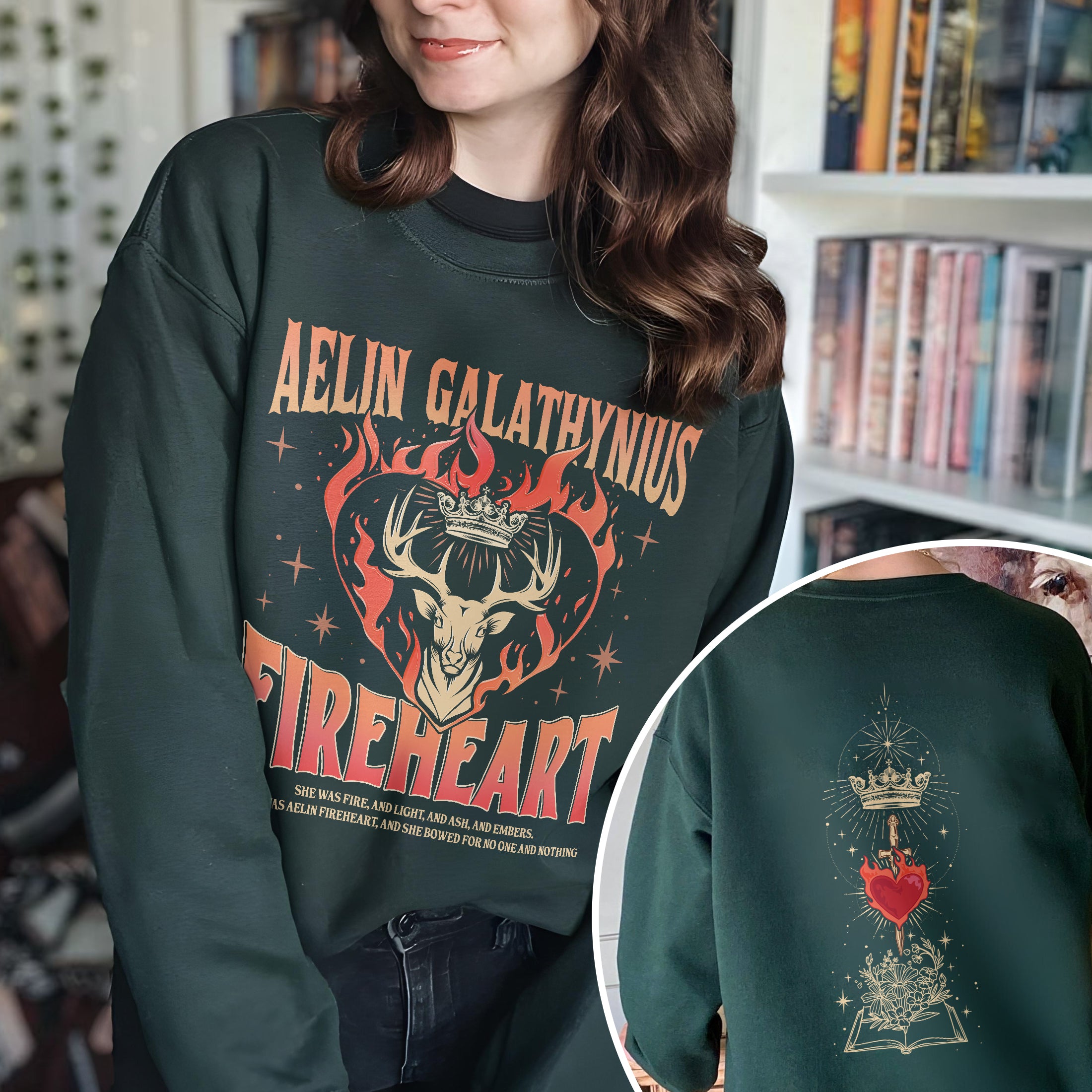 Throne Of Glass Fireheart Fan Sweatshirt PTS118