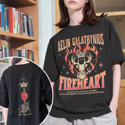 Throne Of Glass Fireheart Fan Comfort Colors Shirt PTS118