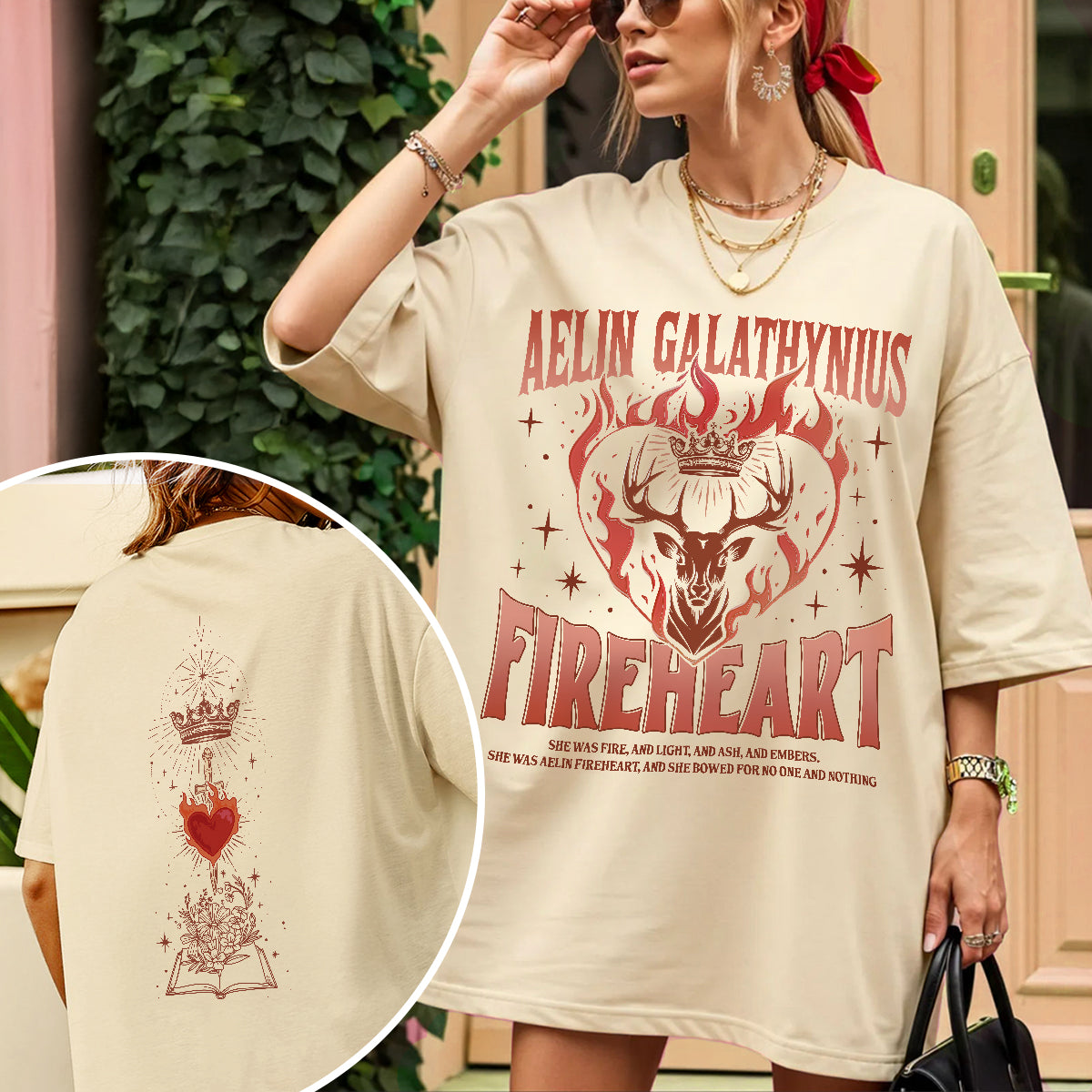 Throne Of Glass Fireheart Fan Comfort Colors Shirt PTS118