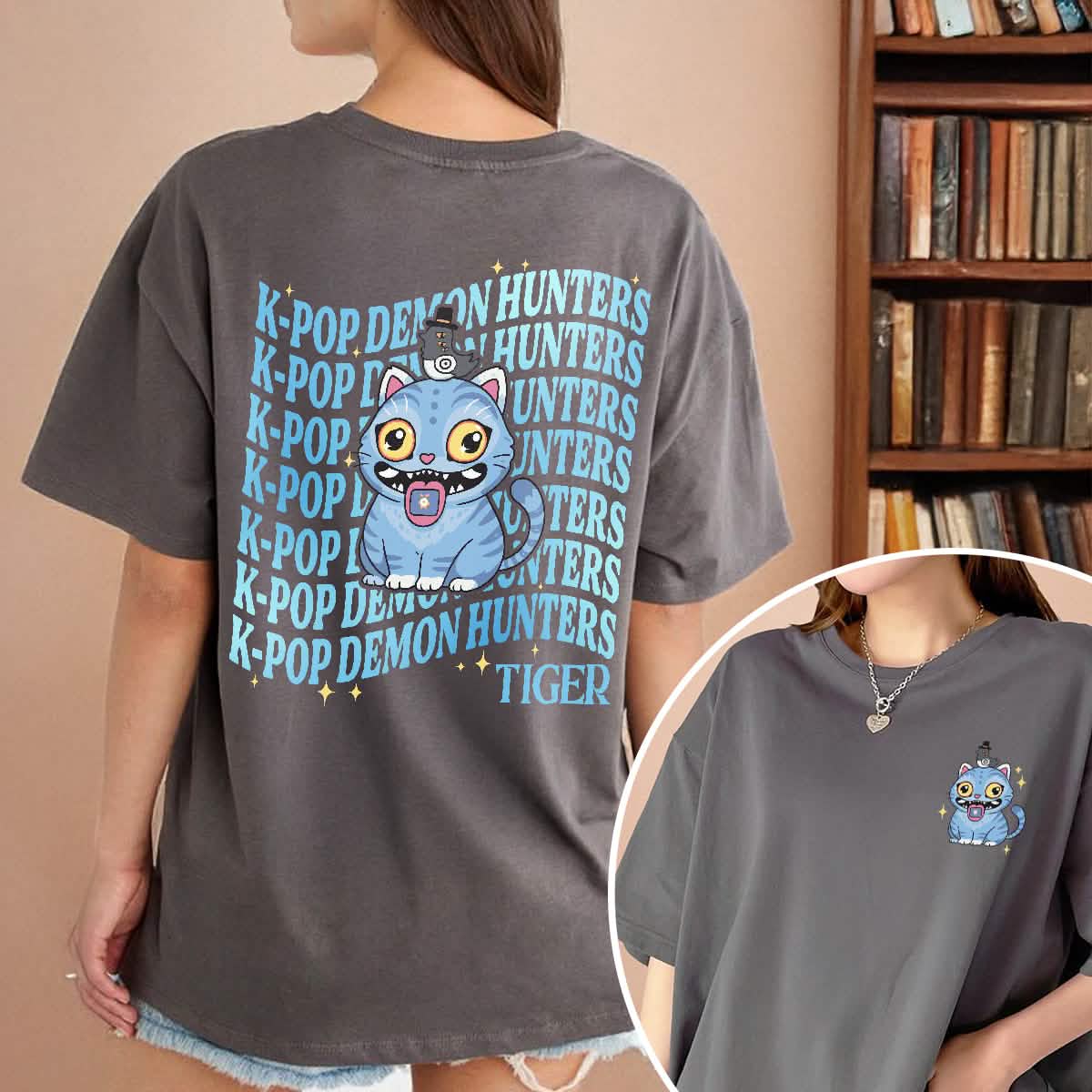 Kpop Demon Hunters Tiger Comfort Colors Shirt PTS1400