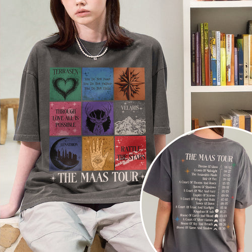 SJM Tour Sarah J Mass Book Series Merch Comfort Colors Shirt PTS147