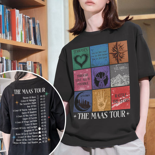SJM Tour Sarah J Mass Book Series Merch Comfort Colors Shirt PTS147