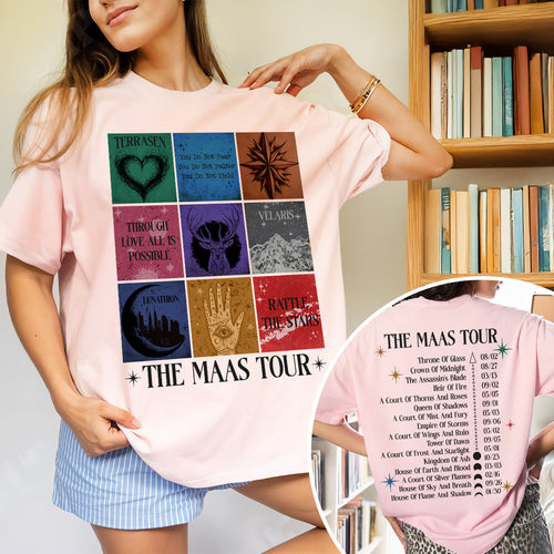 SJM Tour Sarah J Mass Book Series Merch Comfort Colors Shirt PTS147