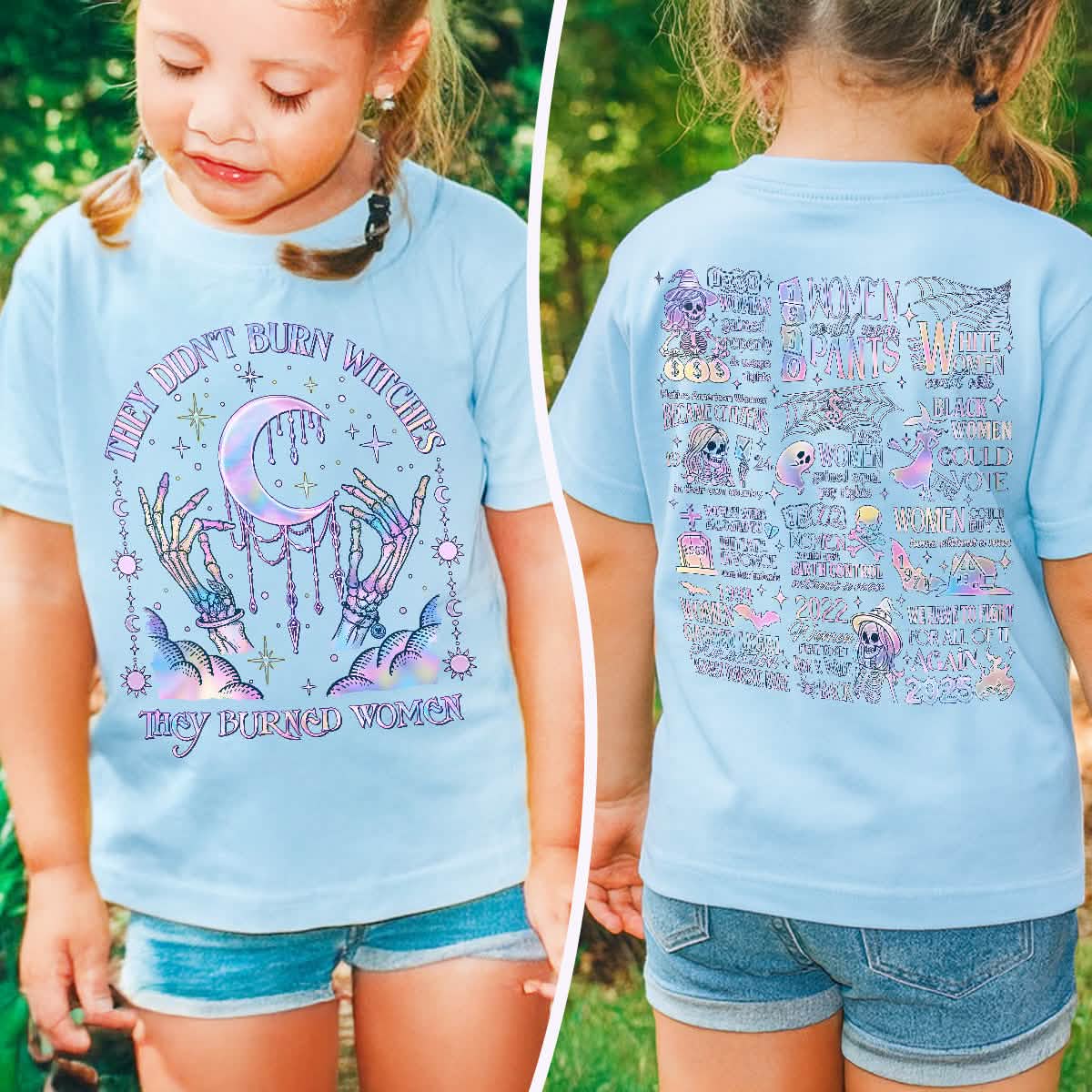 They Didn't Burn Witches They Burned Women Comfort Colors Youth TShirt PTS1853
