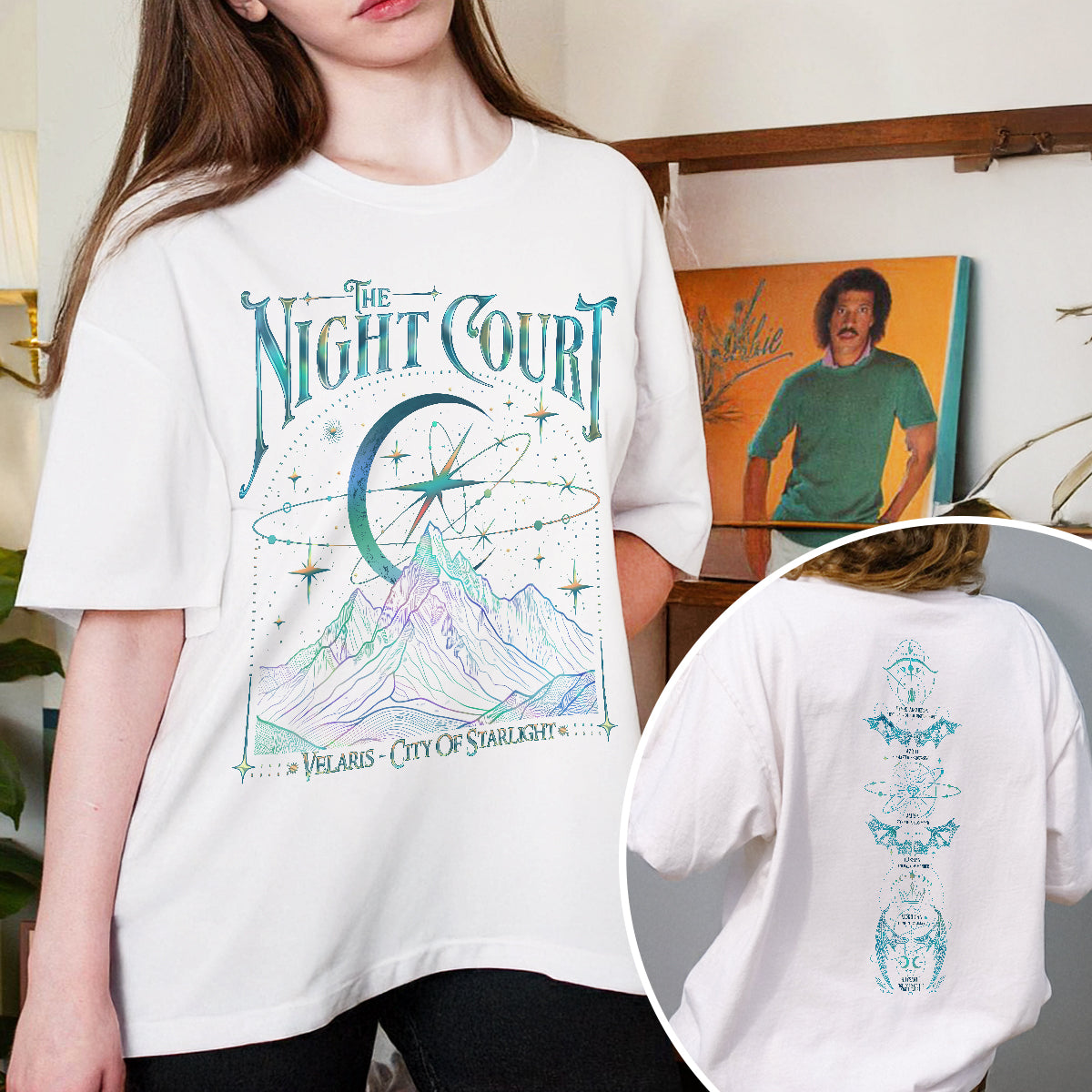 Acotar Velaris The Night Court 2 Sided Comfort Colors Shirt PTS452