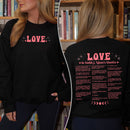 Different Ways Say I Love You In SJM Quotes Sweatshirt PTS506