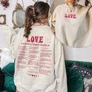 Different Ways Say I Love You In SJM Quotes Sweatshirt PTS506