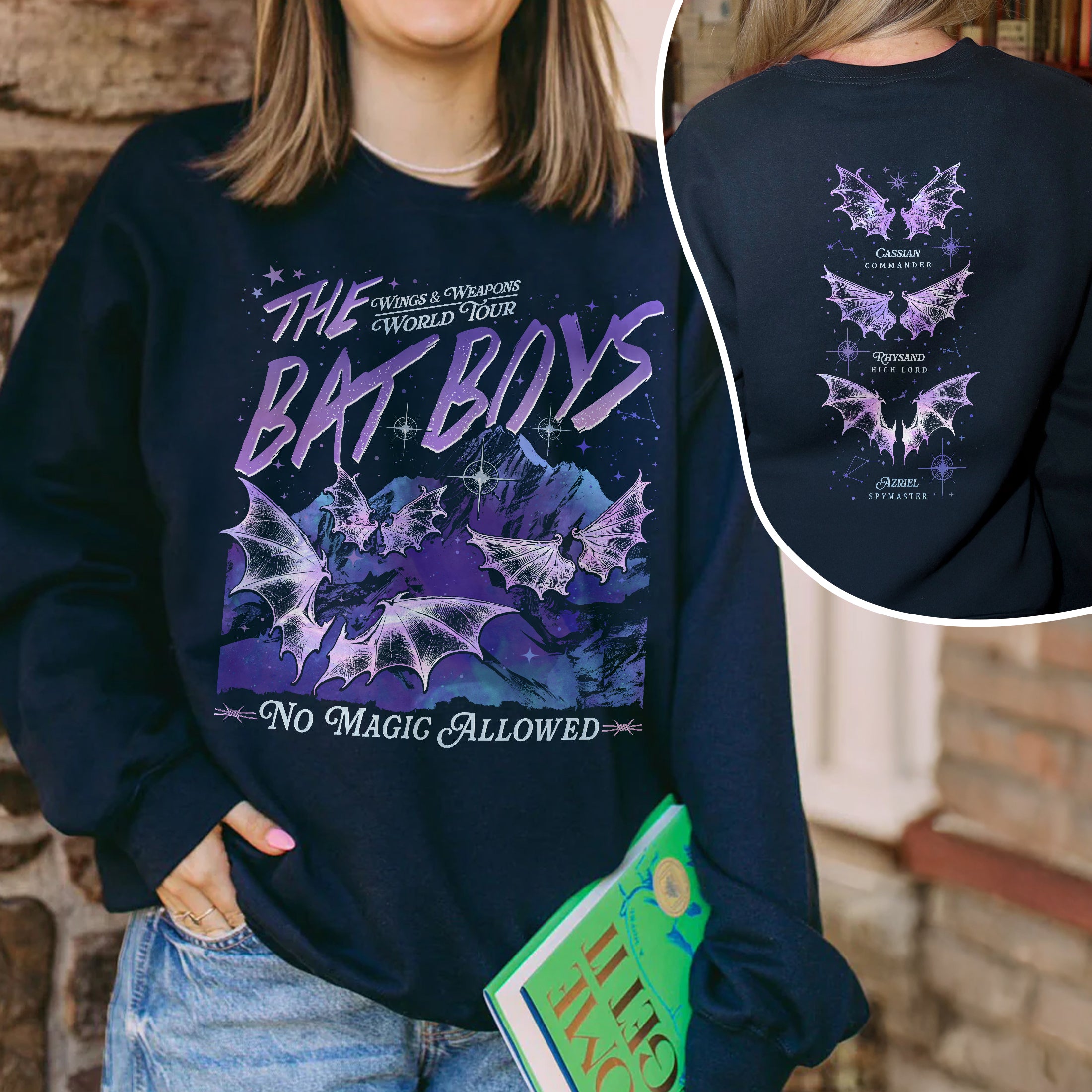 ACOTAR Wings And Weapons World Tour The Bat Boys Sweatshirt PTS565