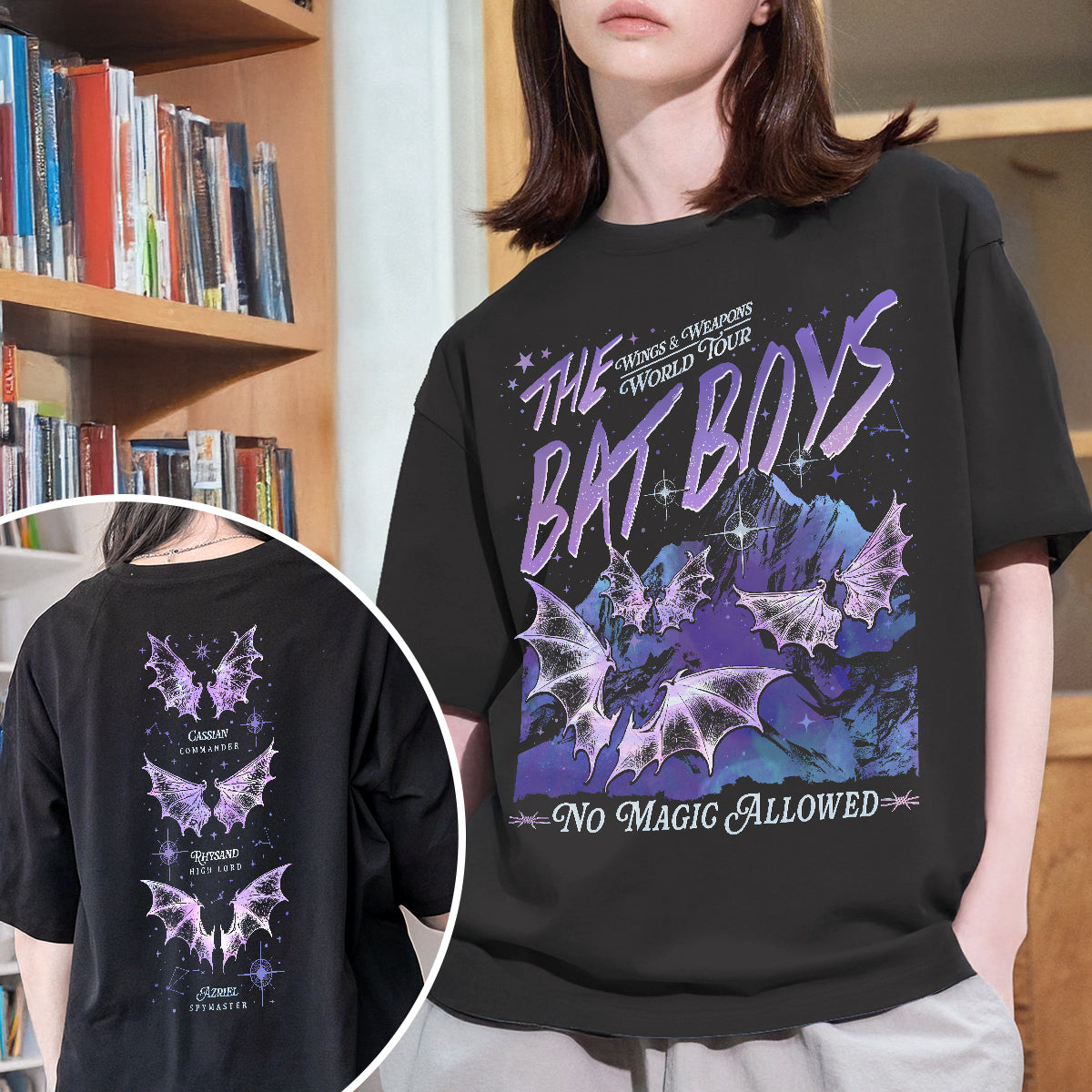 ACOTAR Wings And Weapons World Tour The Bat Boys Comfort Colors Shirt PTS565