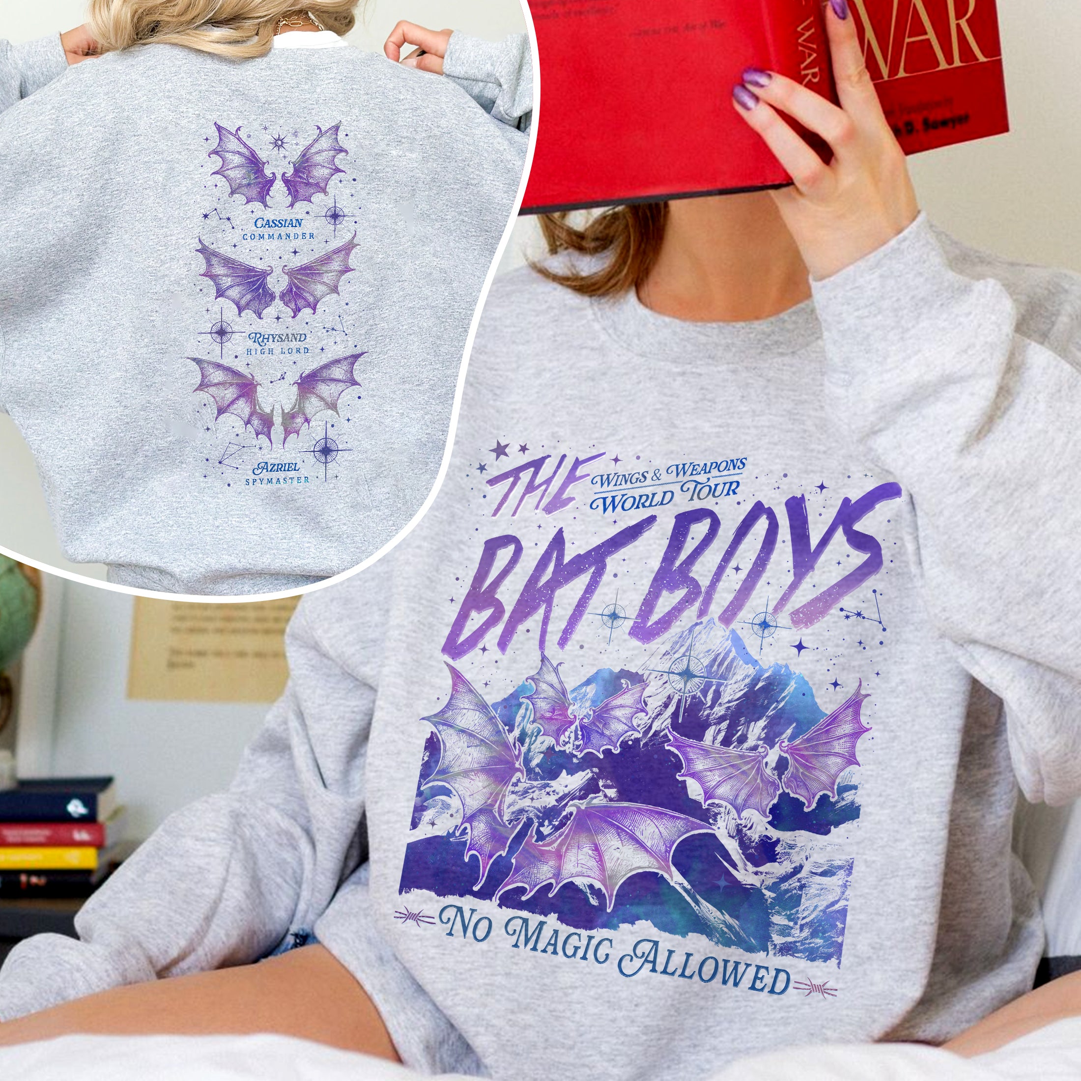ACOTAR Wings And Weapons World Tour The Bat Boys Sweatshirt PTS565