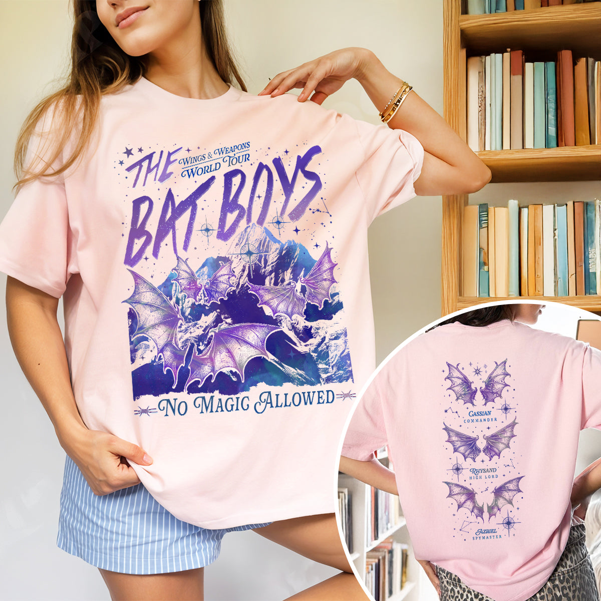 ACOTAR Wings And Weapons World Tour The Bat Boys Comfort Colors Shirt PTS565