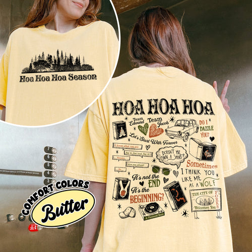 Twilight Hoa Hoa Hoa Season Comfort Colors Shirt PTS591