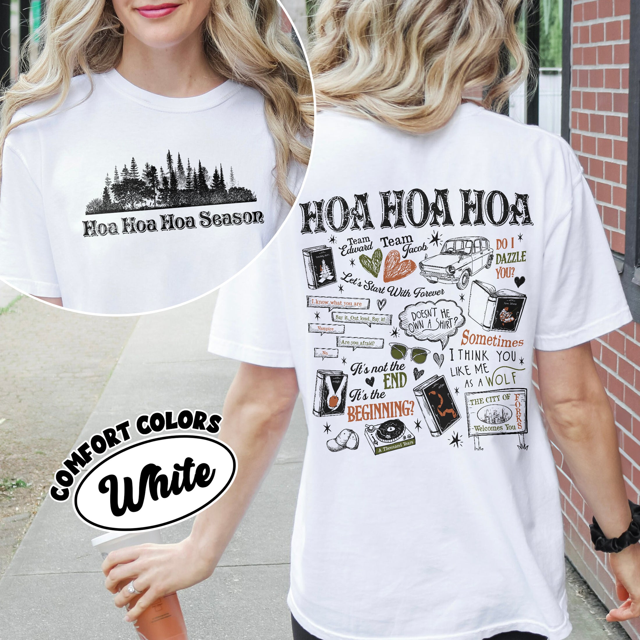 Twilight Hoa Hoa Hoa Season Comfort Colors Shirt PTS591