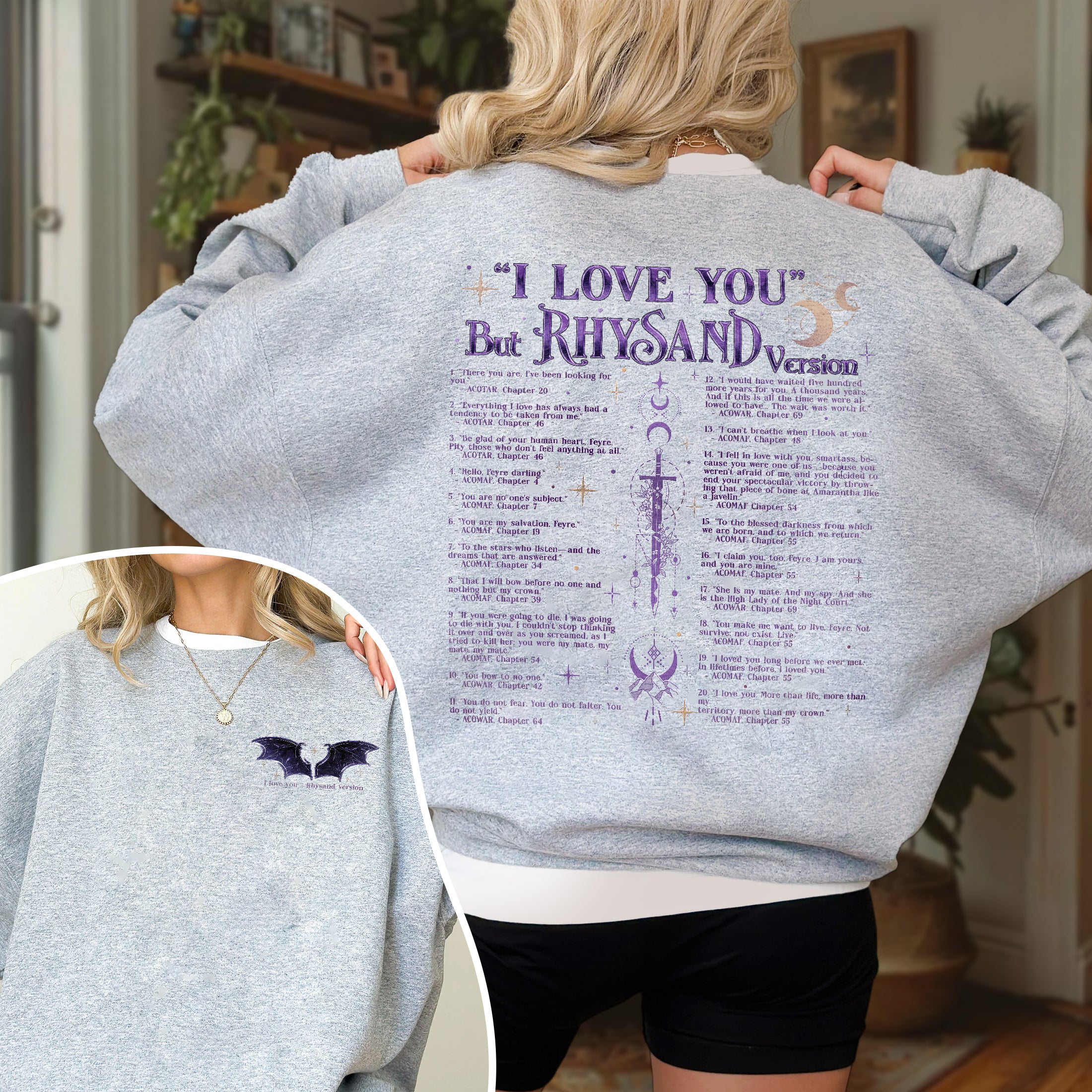 ACOTAR Rhysand The Bat Boys Sweatshirt PTS930