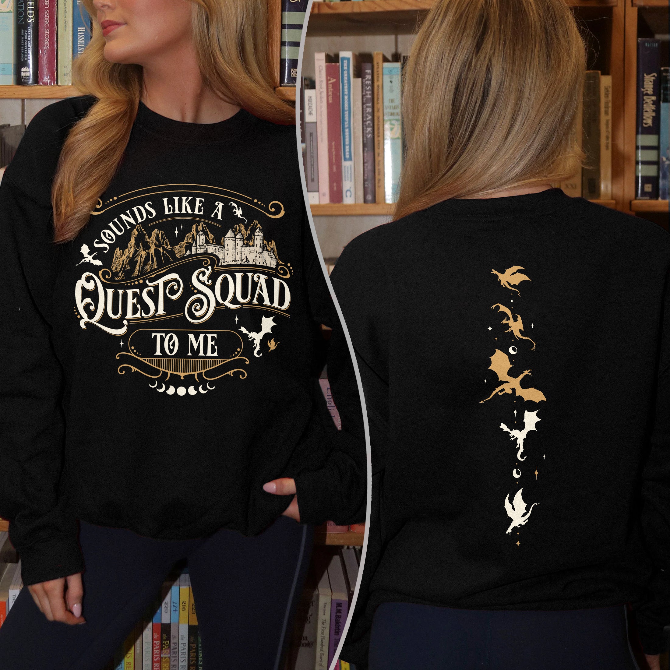 Fourth Wing Ridoc Dragon Rider Quest Squad Sweatshirt PTS941