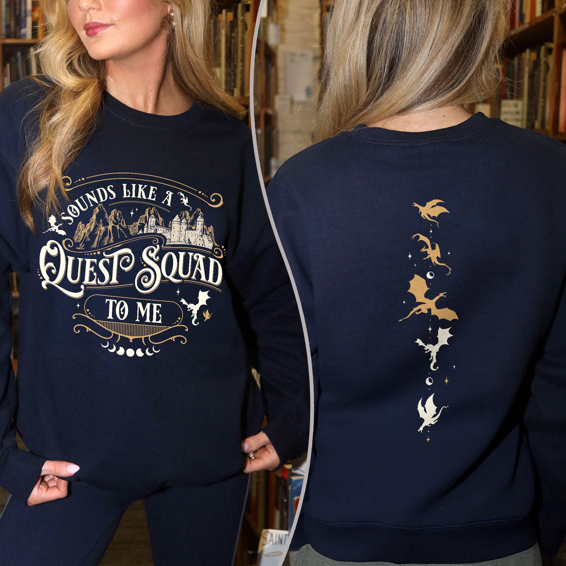 Fourth Wing Quest Squad Sweatshirt PTS941