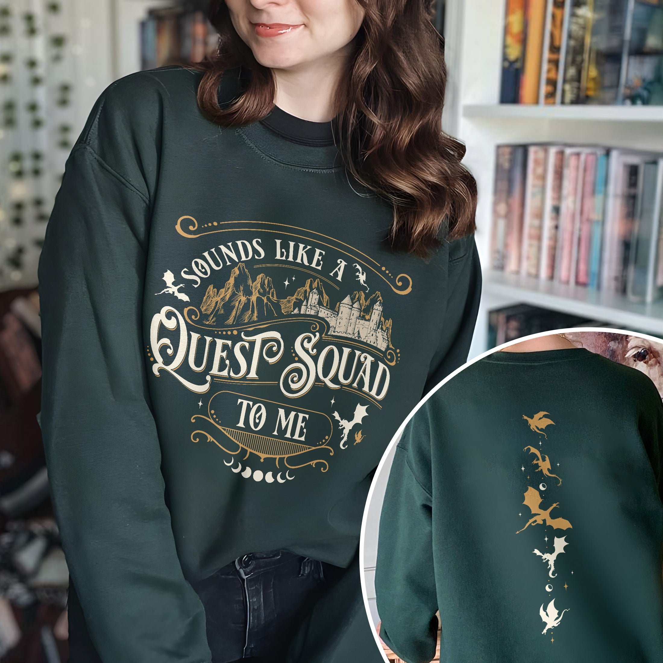 Fourth Wing Ridoc Dragon Rider Quest Squad Sweatshirt PTS941