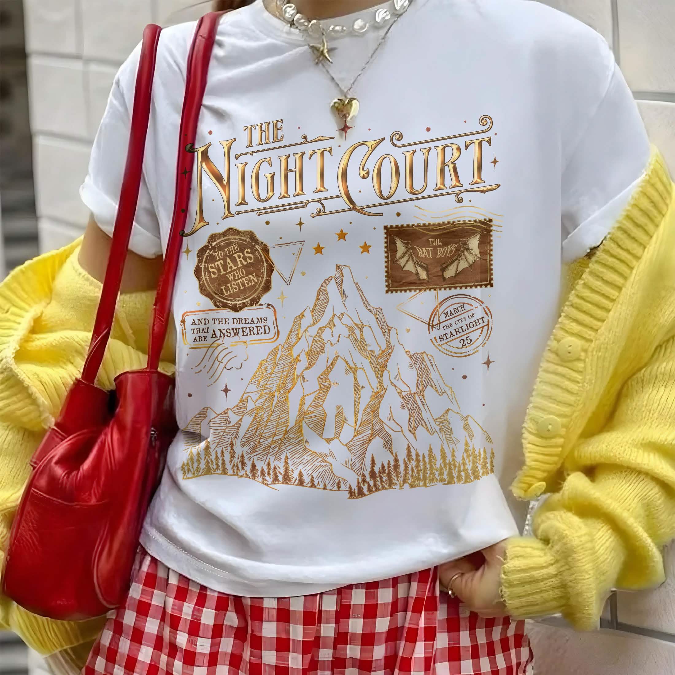 Acotar The Night Court Stamp Comfort Colors Shirt PTS1177