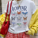 Acotar Velaris Butterflies Comfort Colors Shirt PTS1185