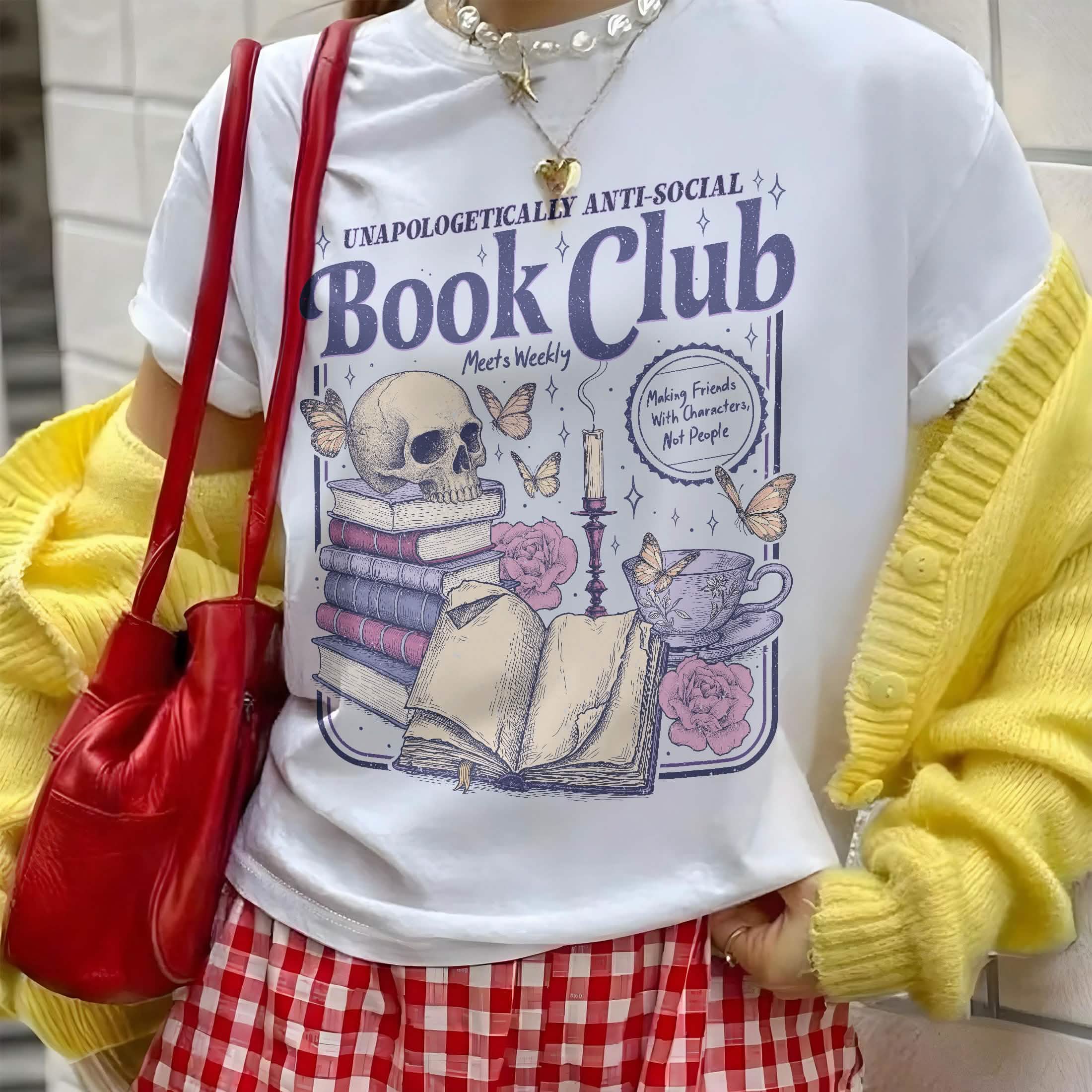 Anti Social Book Club Shirt Comfort Colors PTS1225