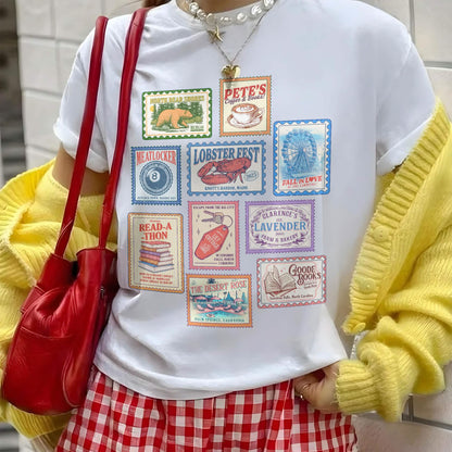 Emily Henry Books Stamp Shirt Comfort Colors PTS1283