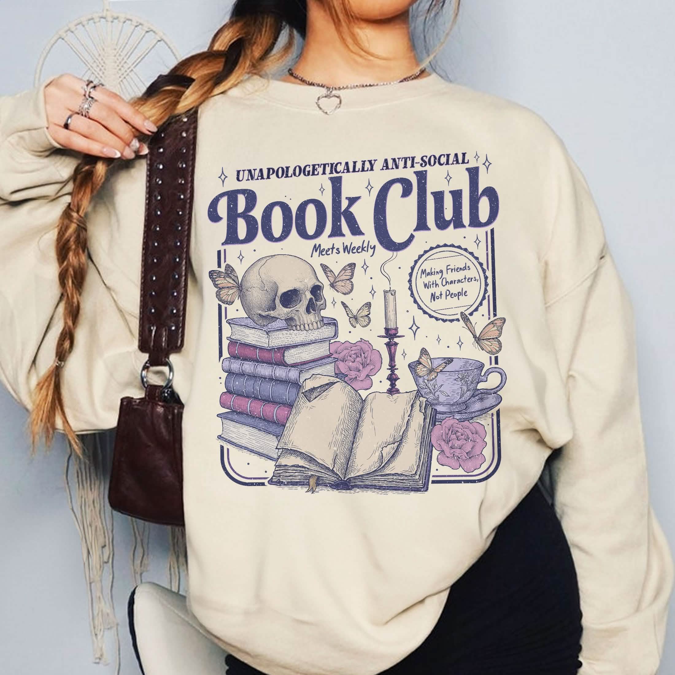Anti Social Book Club Sweatshirt PTS1225