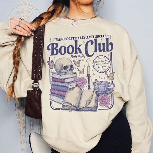 Anti Social Book Club Sweatshirt PTS1225